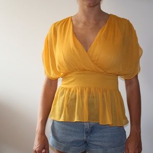 Zara Yellow Blouse